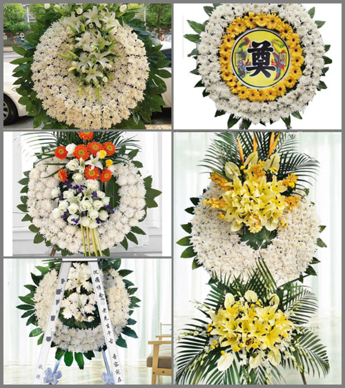 湖北孝感市云梦县沙河乡紫云湖村花圈速递